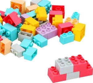 Springos Klocki konstrukcyjne, montażowe dla dzieci 126 el. eukacyjne, kolorowe UNIWERSALNY 13