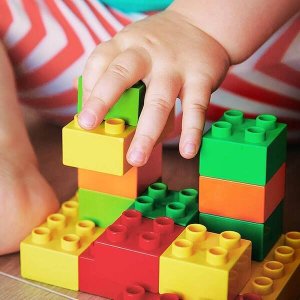 Springos Klocki konstrukcyjne, montażowe dla dzieci 126 el. eukacyjne, kolorowe UNIWERSALNY 14