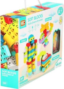 Springos Klocki konstrukcyjne, montażowe dla dzieci 126 el. eukacyjne, kolorowe UNIWERSALNY 4