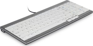 Klawiatura BakkerElkhuizen BakkerElkhuizen UltraBoard 960 Standard Compact, Mini, USB, QWERTY, Silver, White 1