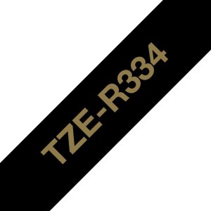 Brother Brother TZE-R334, PTH100, PT-H110, PTH100, PT-E300VP, PT-H500, PT-P750W, PTH100, PT-P900W, Gold, Thermal transfer, Black, Brother, 1.2 cm 11