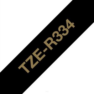 Brother Brother TZE-R334, PTH100, PT-H110, PTH100, PT-E300VP, PT-H500, PT-P750W, PTH100, PT-P900W, Gold, Thermal transfer, Black, Brother, 1.2 cm 3