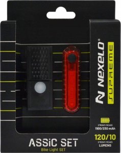 Nexelo Zestaw lampek rowerowych LED NEXELO supreme przód i tył USB 4