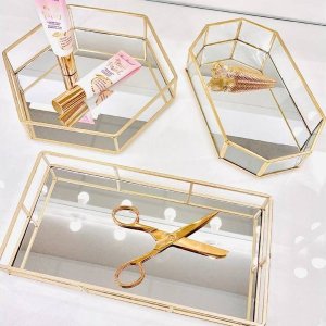 Moon in the room Organizer taca MOON in the room, lustrzana, złota OTEL. 2