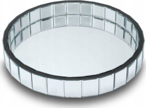 Moon in the room Organizer, taca MOON in the room, okrągła, lustrzana, srebrna ORCHID. 2