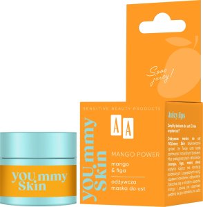 Alkotest AA_You.mmy Skin odżywcza maska do ust Mango Power 10g 2