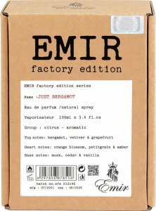 EMIR EMIR Just Bergamot Factory Edition EDP spray 100ml 2