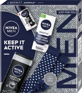 Alkotest NIVEA_SET Keep It Active krem uniwersalny 30ml + antyperspirant spray 150ml + żel pod prysznic 250ml 1