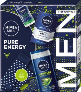 Alkotest NIVEA_SET Pure Energy antyperspirant spray 150ml + żel pod prysznic 250ml + balsam do ciała 250ml 1