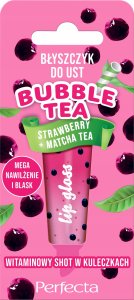 Alkotest PERFECTA_Bubble Tea błyszczyk do ust Strawberry + Matcha 10g 1