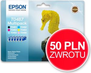 Tusz Epson zestaw tuszy T0487 (C13T04874010) Multi Pack 1