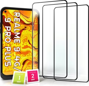 Hello Case 3-PAK Szkło Hartowane do Realme 9 4G / 9 Pro Plus (na cały ekran, 9H, 5D) 1