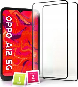 Hello Case 2-pak Szkło Hartowane do Oppo A12 5G Ochronne Pełne Na cały ekran 5D 9H 1