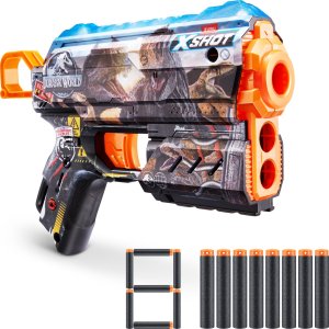 Zuru XSHOT Skins Flux Blaster - Jurassic World Skins (8 pile) 1