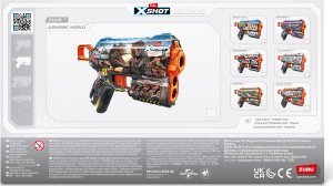 Zuru XSHOT Skins Flux Blaster - Jurassic World Skins (8 pile) 4