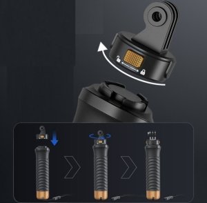 Puluz Uchwyt Pływak Boja Bojka do GoPro SJCAM Xiaomi DJI ACTION 5 4 3 2 INSTA360 / PU1053B 10