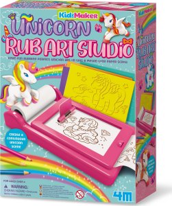 4M 4M KidzMaker DIY set Unicorn Rub Art Studio 1