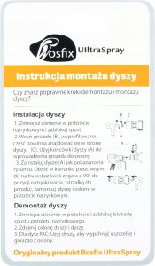 Rosfix DYSZA MALARSKA WYSOKOCIŚNIENIOWA 615 DO FARB AKRYLOWYCH LATEKSOWYCH EMULSJI 1