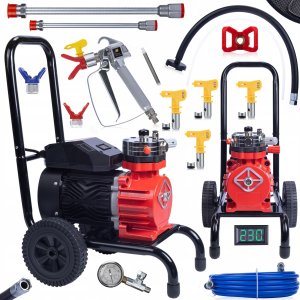 Rosfix Agregat malarski Rosfix Red Strong Storm 1100 RSS05 3500W 22MPA 18L/min + Zestaw akcesoriów 1