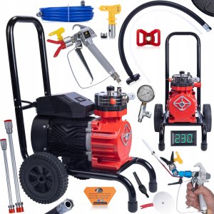 Rosfix Agregat malarski Rosfix Red Strong Storm 1100 RSS05 3500W 22MPA 18L/min + Odcinarka kolorów + Lanca 50cm 1
