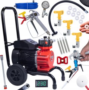 Rosfix Agregat malarski Rosfix Red Strong Storm 1100 RSS05 3500W 22MPA 18L/min + 4x Filtr 60 mesh + 9x uszczelki + Dysze + Odcinarka kolorów 1