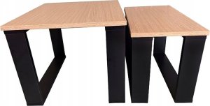 Lehmann STOLIK KAWOWY LEHMANN 2 szt DĄB NATURE 50x50 + 50x30 9