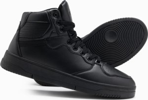 Ombre Męskie ocieplane buty sneakersy z wysoką cholewką  czarne V6 OM-FOSH-0139 42 1