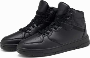 Ombre Męskie ocieplane buty sneakersy z wysoką cholewką  czarne V6 OM-FOSH-0139 44 3