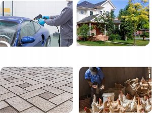 Myjka ciśnieniowa Rosfix Pistolet do myjki ciśnieniowej 5000PSI z gwintem przyłączeniowym 22mm i szybkozłączką 1/4" do Krcher Click + zestaw 5 dysz 8