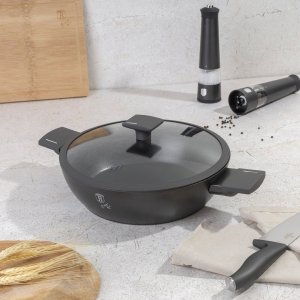 Berlinger Haus PŁASKI GARNEK TYTANOWY Z POKRYWĄ 30cm BERLINGER HAUS BH-8129 ANTRACIT 2