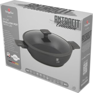 Berlinger Haus PŁASKI GARNEK TYTANOWY Z POKRYWĄ 30cm BERLINGER HAUS BH-8129 ANTRACIT 8