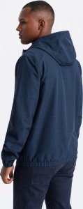 Kurtka męska Ombre Lekka sportowa kurtka męska z polarową podszewką  granatowa V2 OM-JANP-0136 L 6