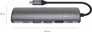 HUB USB Fixed Fixed | 6-port USB-C HUB Pro for laptops and tablets 5