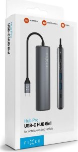 HUB USB Fixed Fixed | 6-port USB-C HUB Pro for laptops and tablets 9