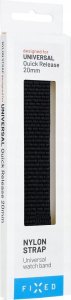 Fixed Sporty Strap with Quick Release 20mm for Smartwatch 160-210 mm Black Nylon 5
