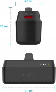Powerbank Fixed Fixed | Zen 5 Plug-in Powerbank | FIXZEN-5PL-BK | 5000 mAh | USB-C: DC 5V/3A, 9V/2.22A, 12V/1.67A 20W MAX | Black 5