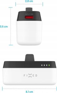 Powerbank Fixed Fixed | Zen 5 Plug-in 20W Powerbank | FIXZEN-5PL-WH | 5000 mAh | USB-C: DC 5V/3A, 9V/2.22A, 12V/1.67A 20W MAX | White 6
