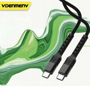 Kabel USB USB-C - USB-C 1 m Czarny (35329) 3