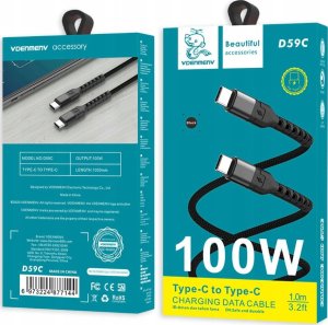 Kabel USB USB-C - USB-C 1 m Czarny (35329) 5