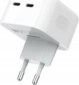 Ładowarka . DENMEN ŁADOWARKA SIECIOWA DUAL USB-C 35W DC20 2