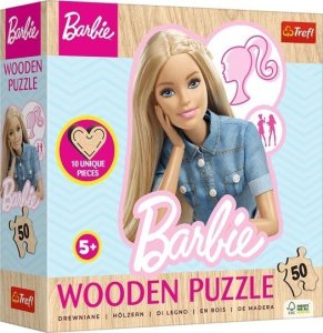 Trefl Puzzle drewniane Ulubiona modna Barbie 50 elementów (20282) 1