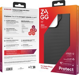 Zagg International ZAGG Luxe Snap - obudowa ochronna do iPhone 15 Pro Max kompatybilna z MagSafe (black) 14