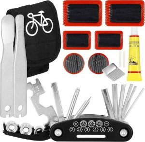 Springos Zestaw do naprawy opon rowerowych 14 szt. zestaw naprawczy multitool UNIWERSALNY 1