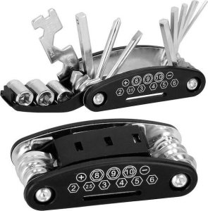 Springos Zestaw do naprawy opon rowerowych 14 szt. zestaw naprawczy multitool UNIWERSALNY 2