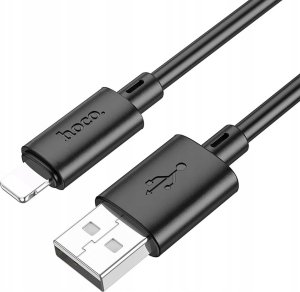 Kabel USB Hoco HOCO kabel USB A do Lightning 2,4A X88 1 m czarny 1