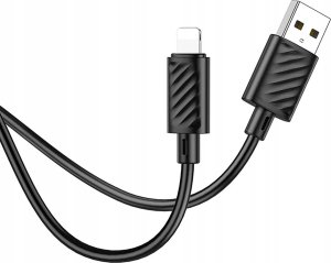 Kabel USB Hoco USB-A - Lightning 1 m Czarny 2