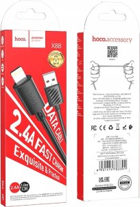 Kabel USB Hoco USB-A - Lightning 1 m Czarny 5