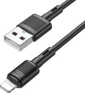Kabel USB Hoco USB-A - Lightning 1 m Czarny (X83 black) 2