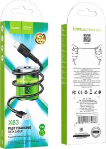 Kabel USB Hoco USB-A - Lightning 1 m Czarny (X83 black) 6