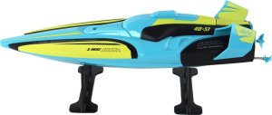 LeanToys Łódź Wodna RC 2.4G Żółto-Turkusowa Wodoodporna Pilot Do Sterowania 3